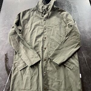Rains Olive Green Raincoat for Men